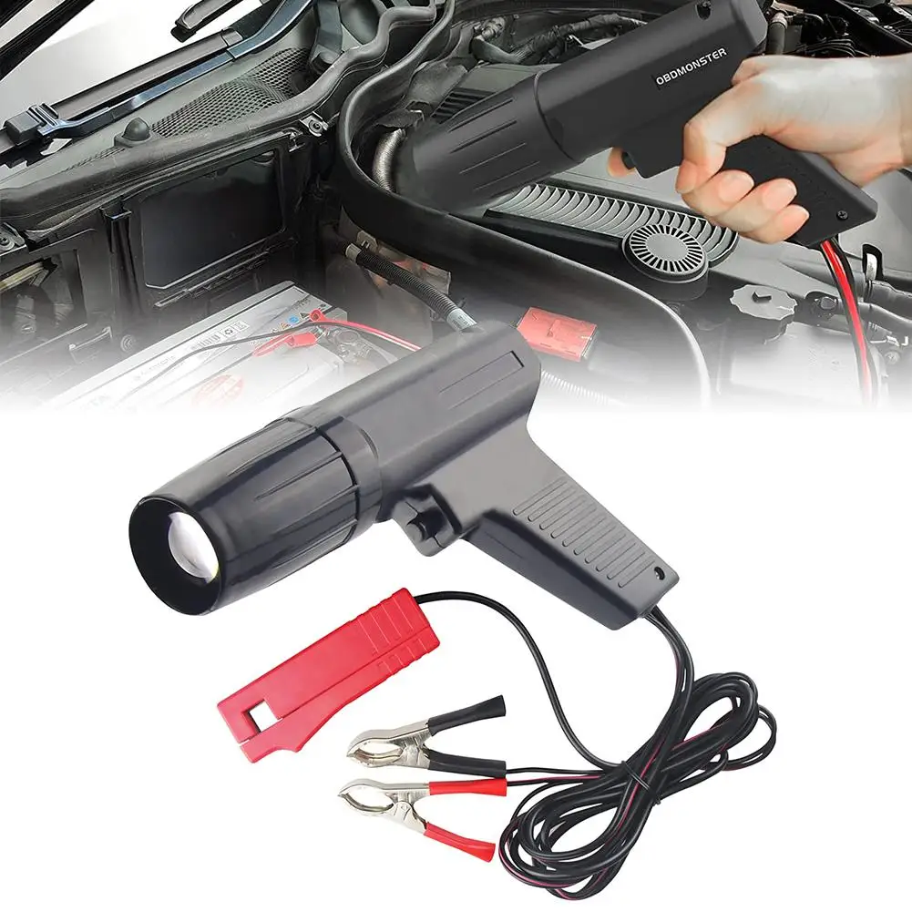 

12V Ignition Timing Light Automotive Engine Timing Strobe Light Portable Timing Check Lamp Detector Tool For Auto Motorcycle