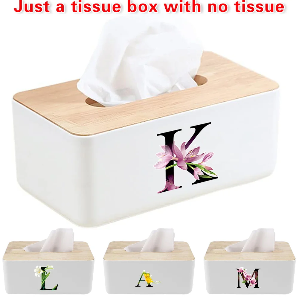 Wood Cover Tissue Box Desktop Napkin Organizer Extra Large Storage Space Solid Build Matches Various Modern