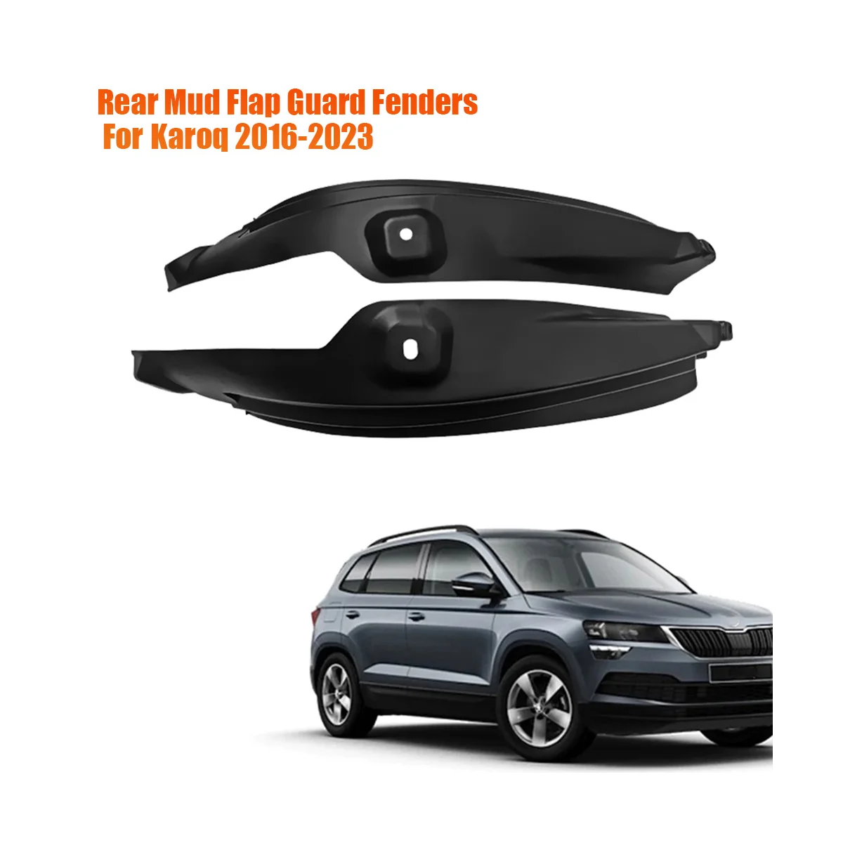 

1 Pair Car Rear Mud Flaps for Skoda Karoq 2016-2023 Fenders Mudguard Guard Splash Mudflaps Tire Mat Modification Styling