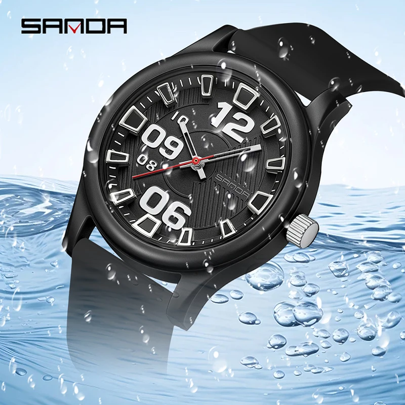 SANDA 3252 Student Quartz Watch Popular Style Waterproof Suitable for Sports and Life is a Gift for Frien Fashion and Simple