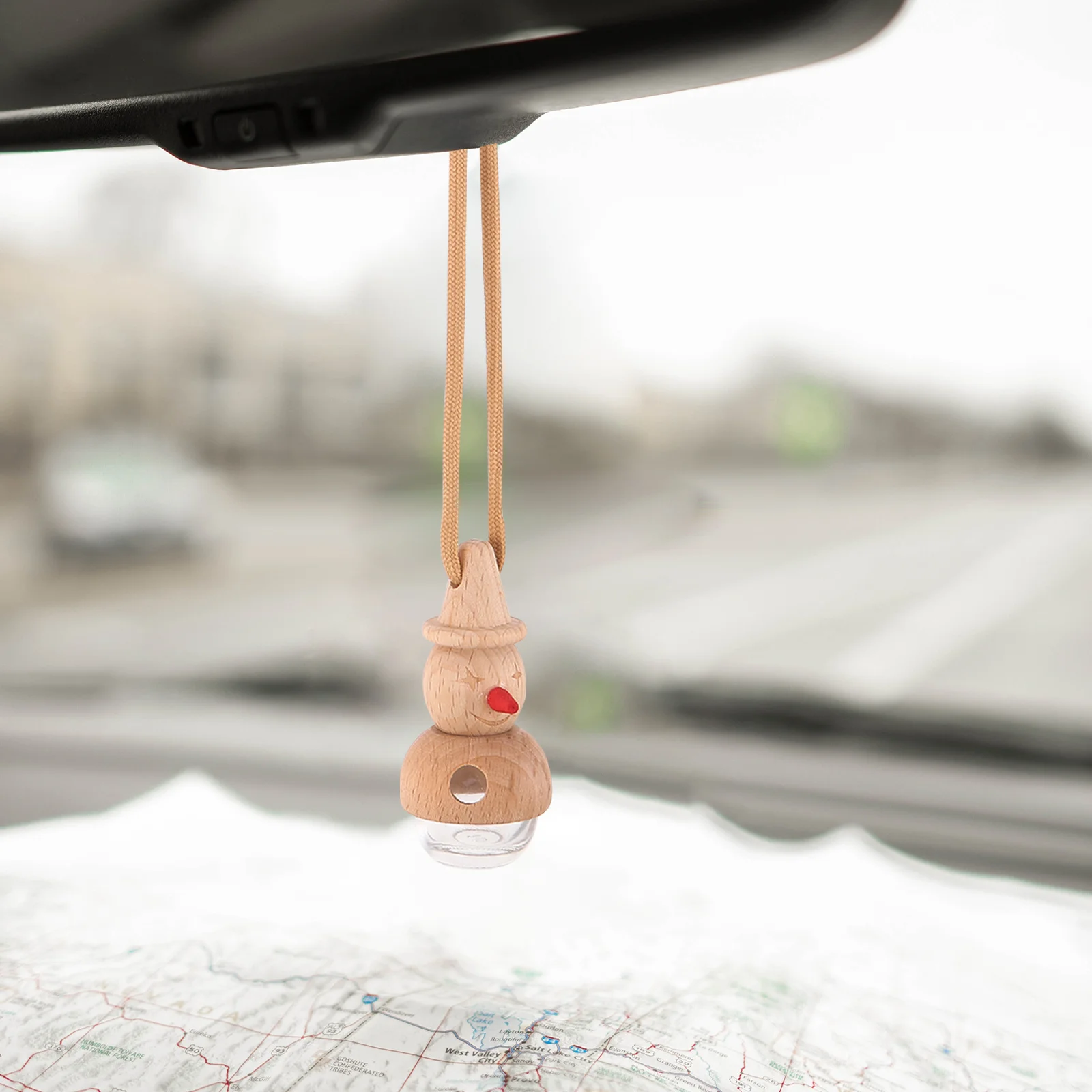 

10Pcs Car Fragrance Bottles Glass Empty Diffuser Modern Hanging Aromatherapy Pendant Refillable Car Perfume Container Freshener