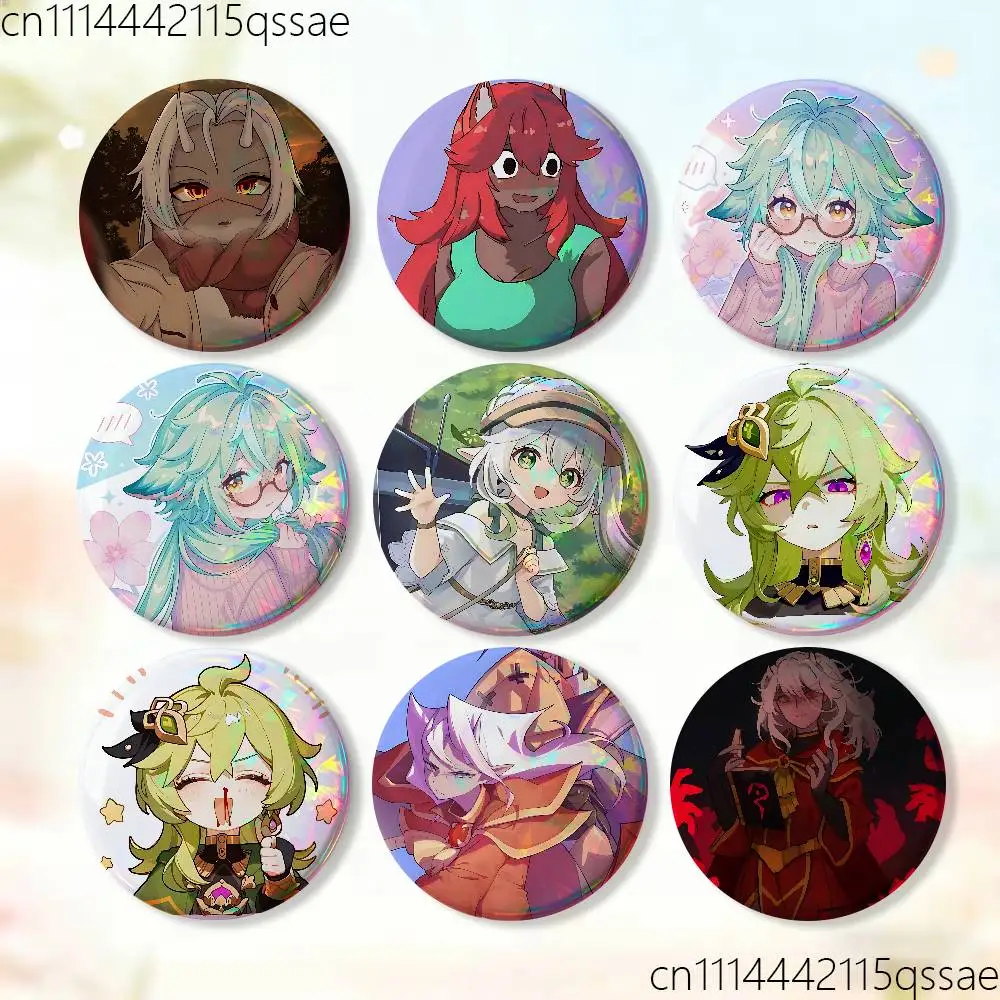 Game T-TerrariaS Badges Button Round Creative Pin Brooch Badge Bag Decor Accessories Fans Collect Friends Gifts