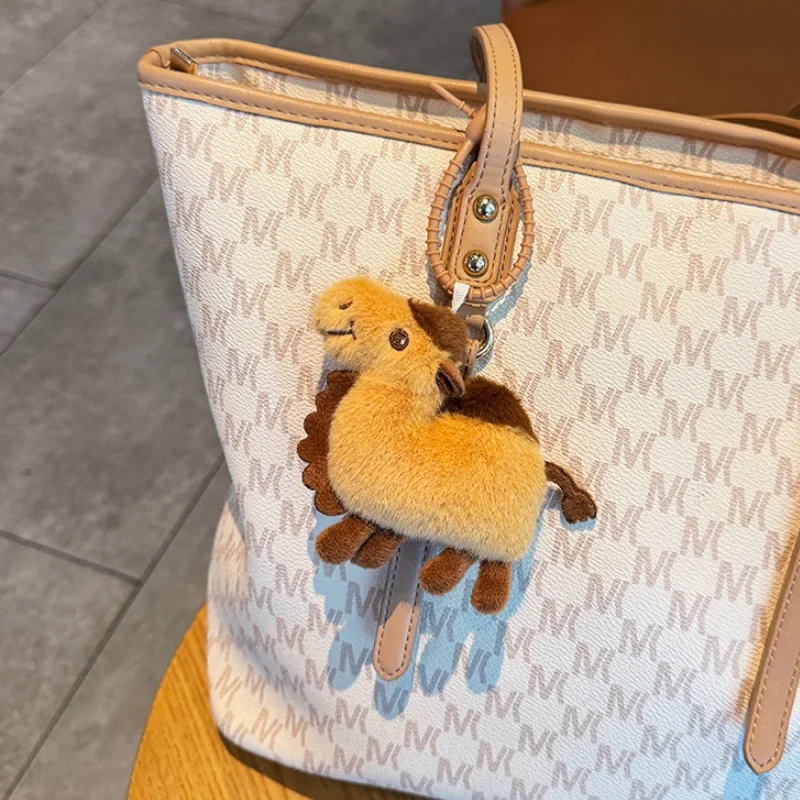 Kamel-Schlüsselanhänger Weicher Kamel-Plüsch Niedliche Puppe Schlüsselanhänger Gefüllte Hängende Ornamente Lebensechte Details Geschätzte Geschenke