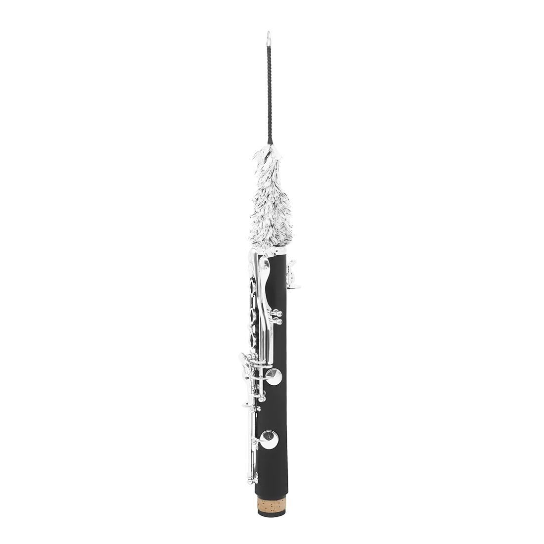 Escova de limpeza de clarinete através da tira, tubo de clarinete, escova de câmara interna, ferramentas de manutenção e cuidados, acessórios para instrumentos de sopro