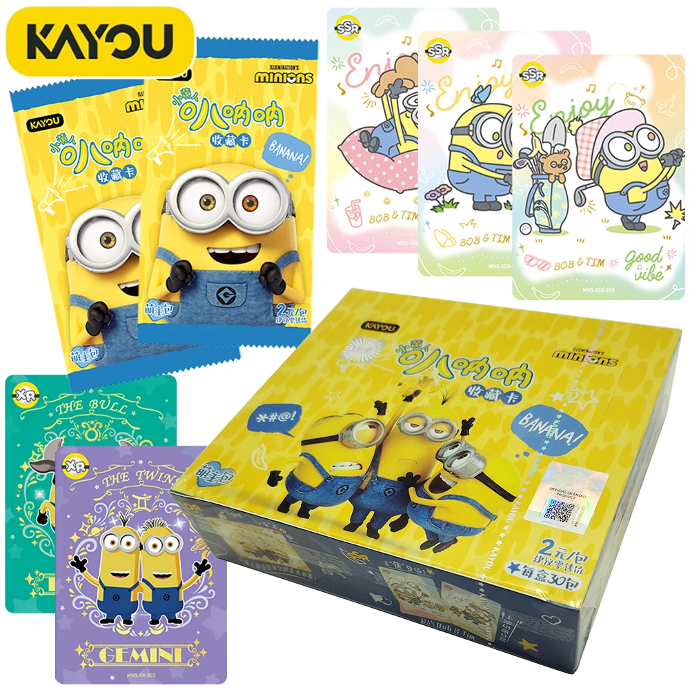 

Genuine Kayou Minions Collection Card American Comedy Animation Movie Creative Constellation Series Card Toys Children's Gifts