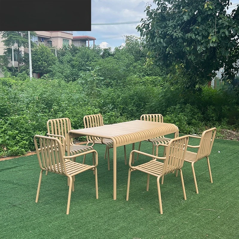 

Outdoor aluminum alloy table and chair combination