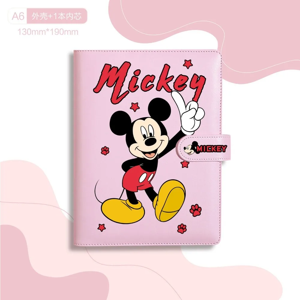 Disney animation cartoon pu Mickey Mouse Stitch hand ledger cute Minnie notebook high-value diary student life page notepad gift