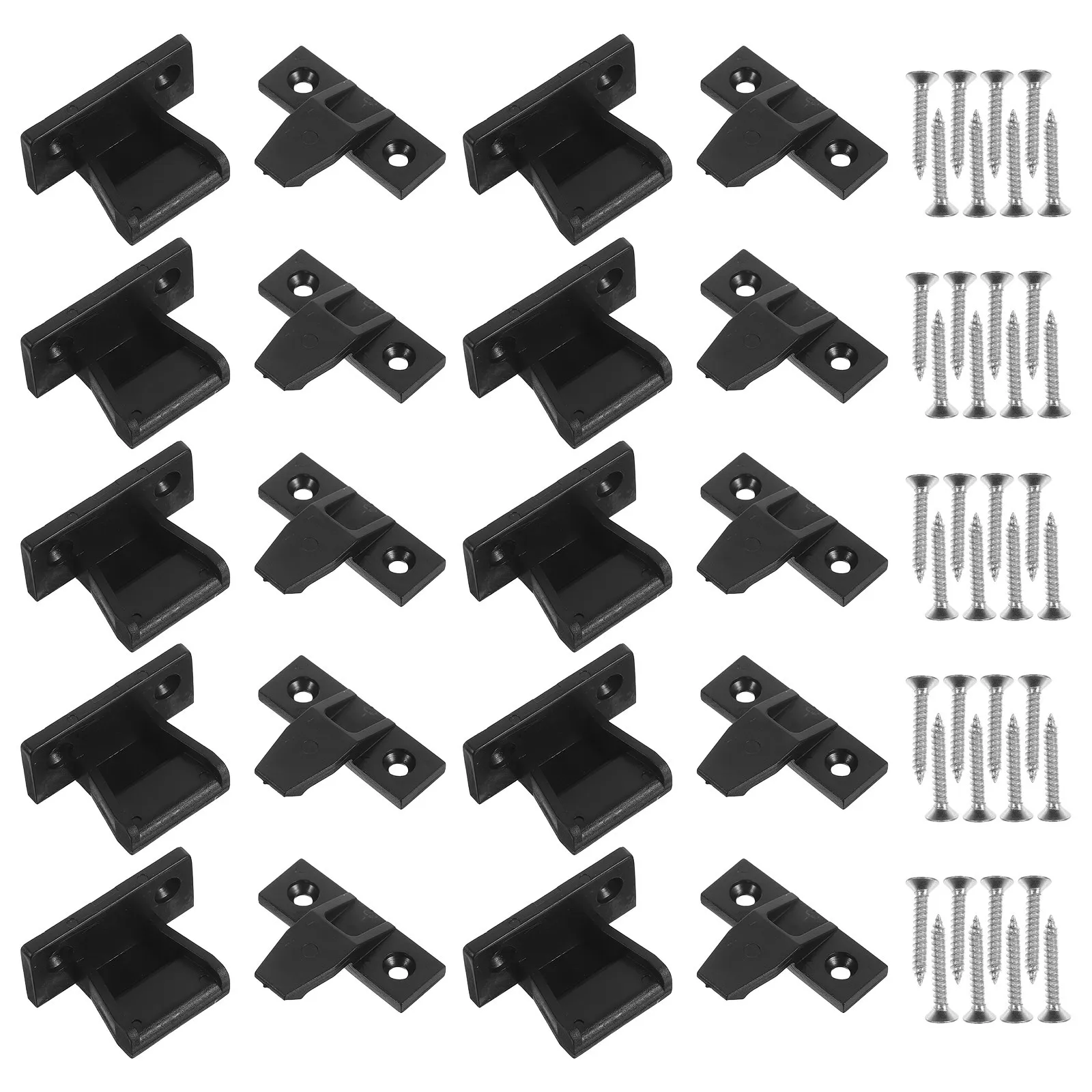 

10Pcs Cabinet Shelf Brackets Heavy Duty Furniture Connectors Hardware Adjustable Panel Joint for Secure Cabinet Assembly Fixings