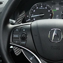 Paddle Shifter Extension Covers, ABS Carbon Fiber Steering Paddle Shifter Extension for Acura MDX ILX RDX TLX CDX