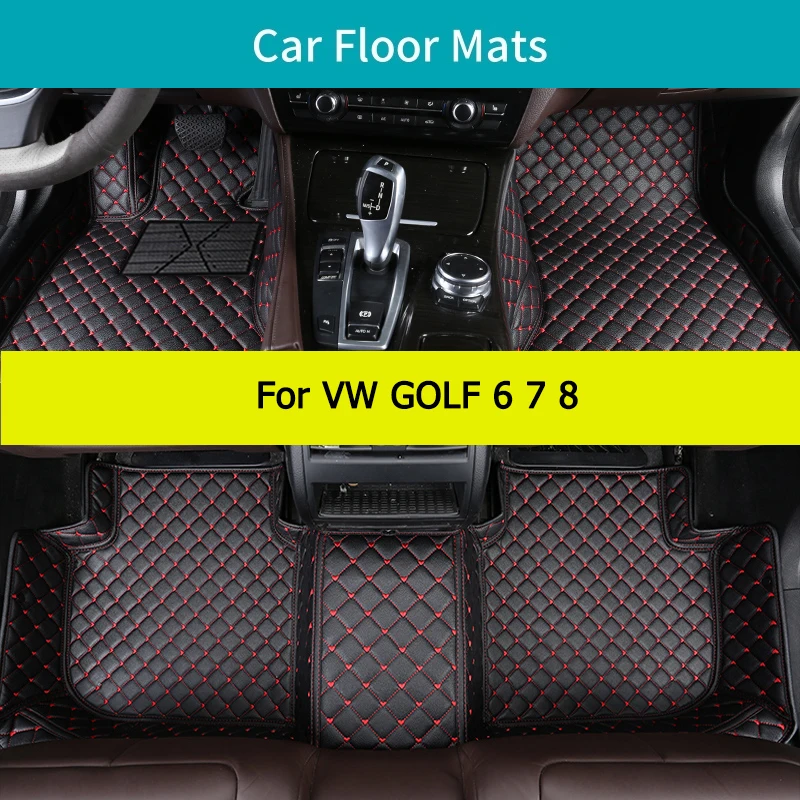 

Автомобильные коврики для VW GOLF 6 7 8, автомобильные коврики, аксессуары для автомобиля