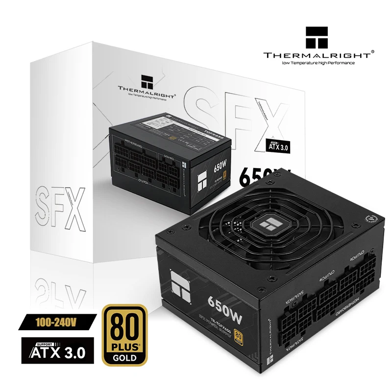 Imagem -06 - Medalha de Ouro Fonte de Alimentação de Mesa 750w Módulo Completo 850w 550w Sfx Pequeno Computador Anfitrião Itx Thermalright-tgfx650w