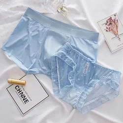 Culotte Sexy en Dentelle et Coton pour Couple, Lingerie Confortable, Sous-Vêtements Sexuels, pour Homme et Femme, Offre Spéciale