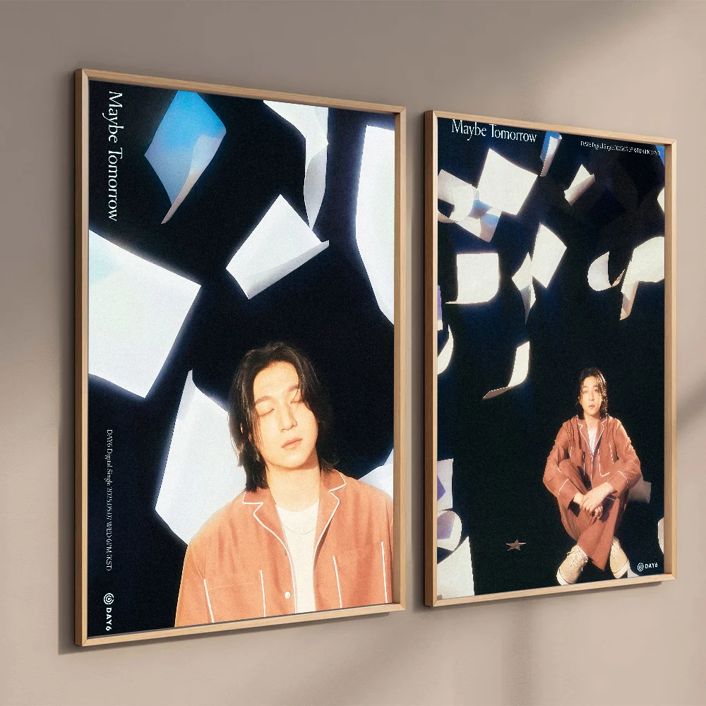 Day6 ربما غد مفهوم الصور ذاتية اللصق ملصق غرفة نوم غرفة الجدار الشنق ديكور المنزل الحديث هدية بدون إطار