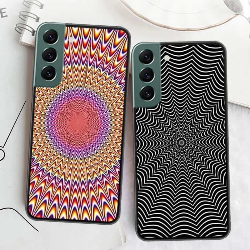 Visual illusion art picture Phone For Samsung Galaxy S24 S22 Ultra S21 Plus S20 S23 FE Case S10 S10E S9 S8 S7 Edge Cover Silicon