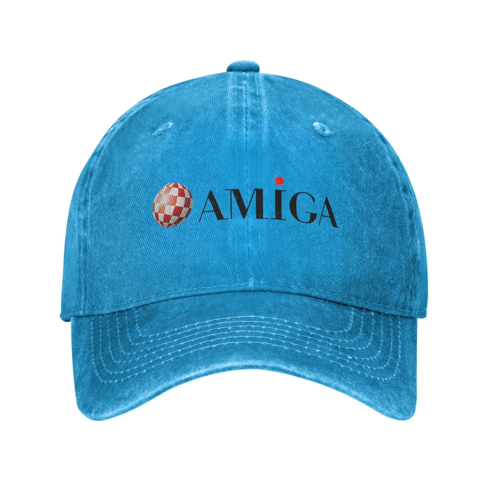 

Amiga Commodore Baseball Caps Classic Distressed Washed Sun Cap for Men Women Outdoor Running Golf Adjustable Fit Hats Cap