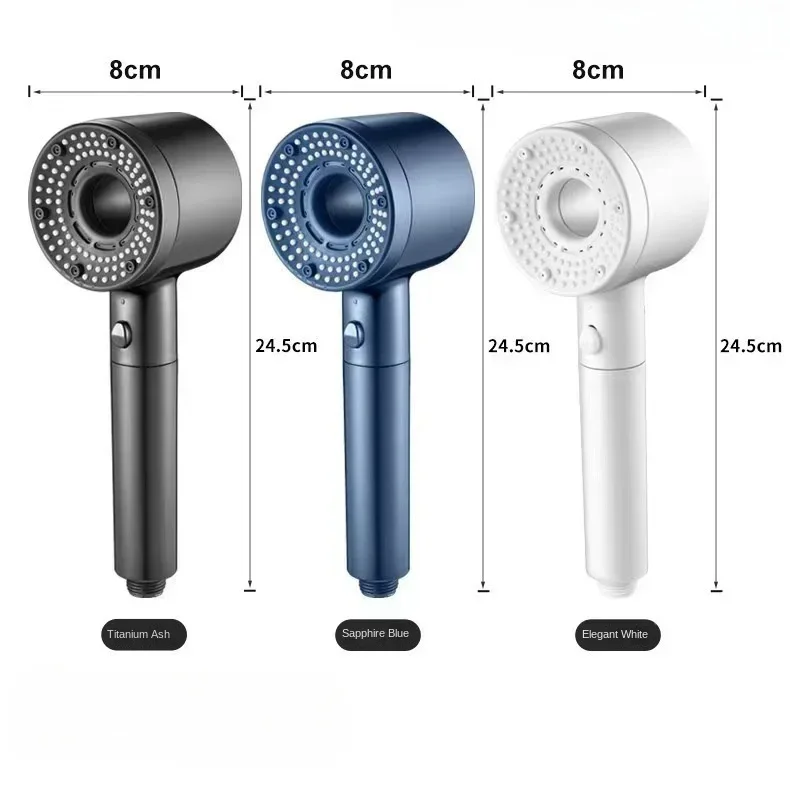 Filter pressurized showerhead, shower five level adjustment, home bathroom, shower showerhead, shower showerhead