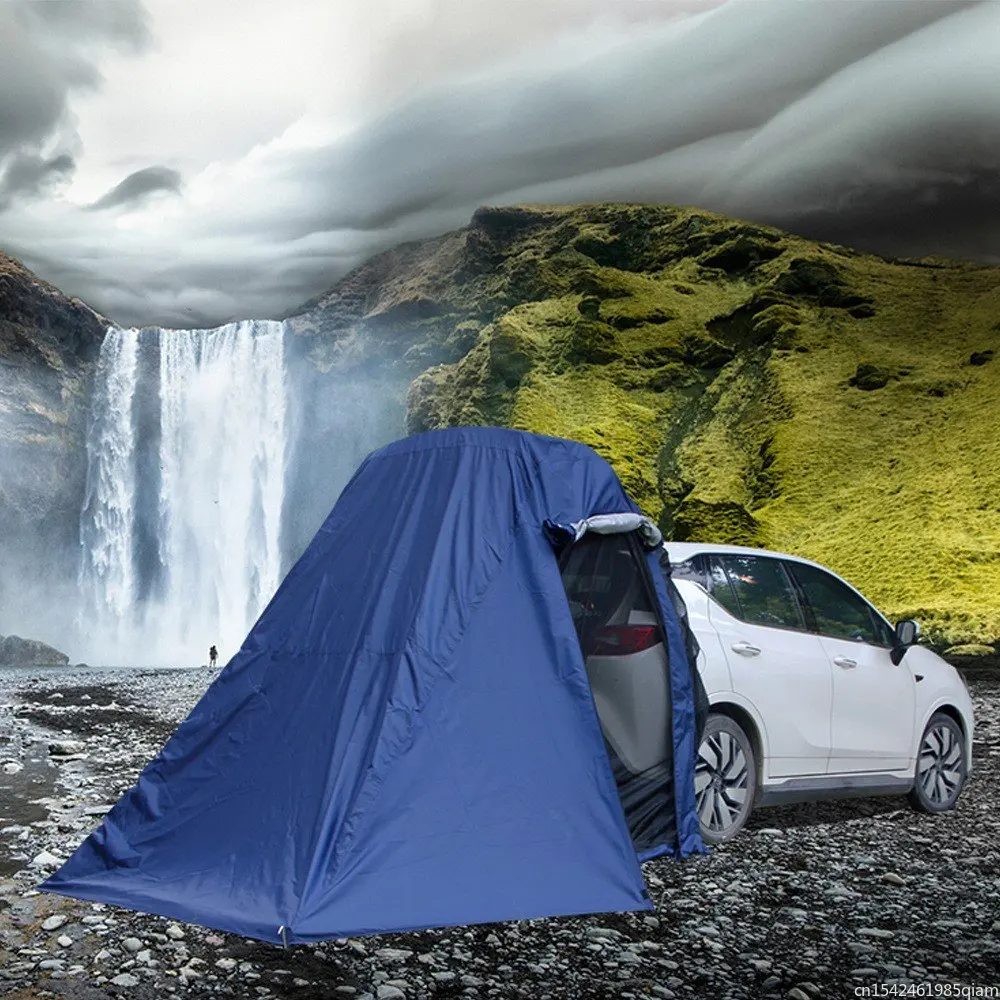 Imagem -03 - Tronco do Carro Tenda ao ar Livre Auto-condução Tour Churrasco Acampamento Cauda Extensão Tenda Pára-sol à Prova de Chuva Traseira Tenda Toldo para Carro Novo