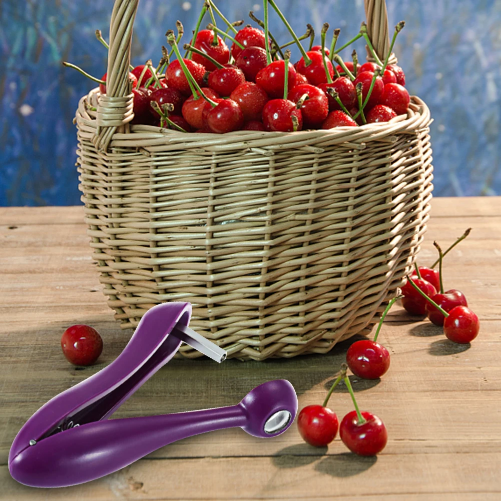 Wielofunkcyjny wykrawacz pestek owoców ze stali nierdzewnej, wytrzymały wykrawacz pestek wiśni do robienia dżemu z wiśni.