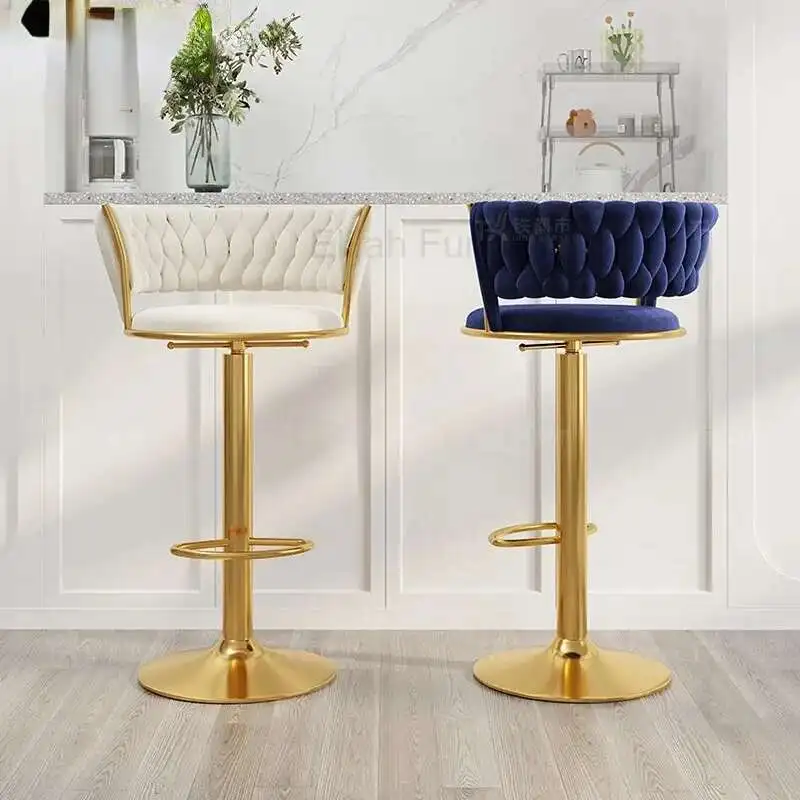 

Luxury Swivel Bar Stool Adjustable Modern Vintage Nordic Bar Chair Designer Restaurant Chaise Haute Pour Bar Furniture Mzy
