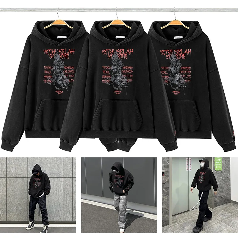 

Streetwear Fashion Vintage Overesized Loose Printed Hoodies Hooded Sweatshirt For Men Unisex