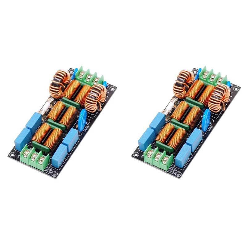 2X Four-Level Audio AC 220V Power Supply EMI EMI Filter 110V Differential Mode Common Mode EMC Safety Rules FCC,16A