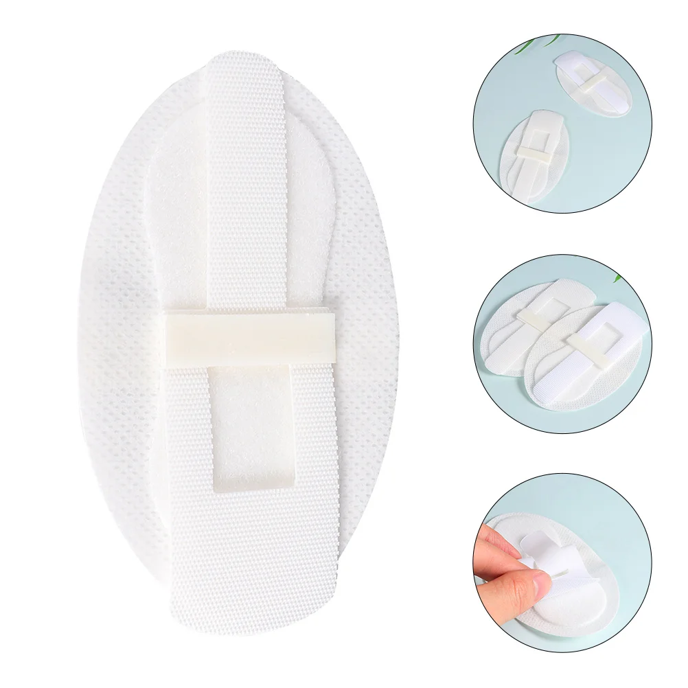 12 Pcs Catheter Fixation Tape Stabilization Device Breathable White Non-woven Fabric Tube Sticker