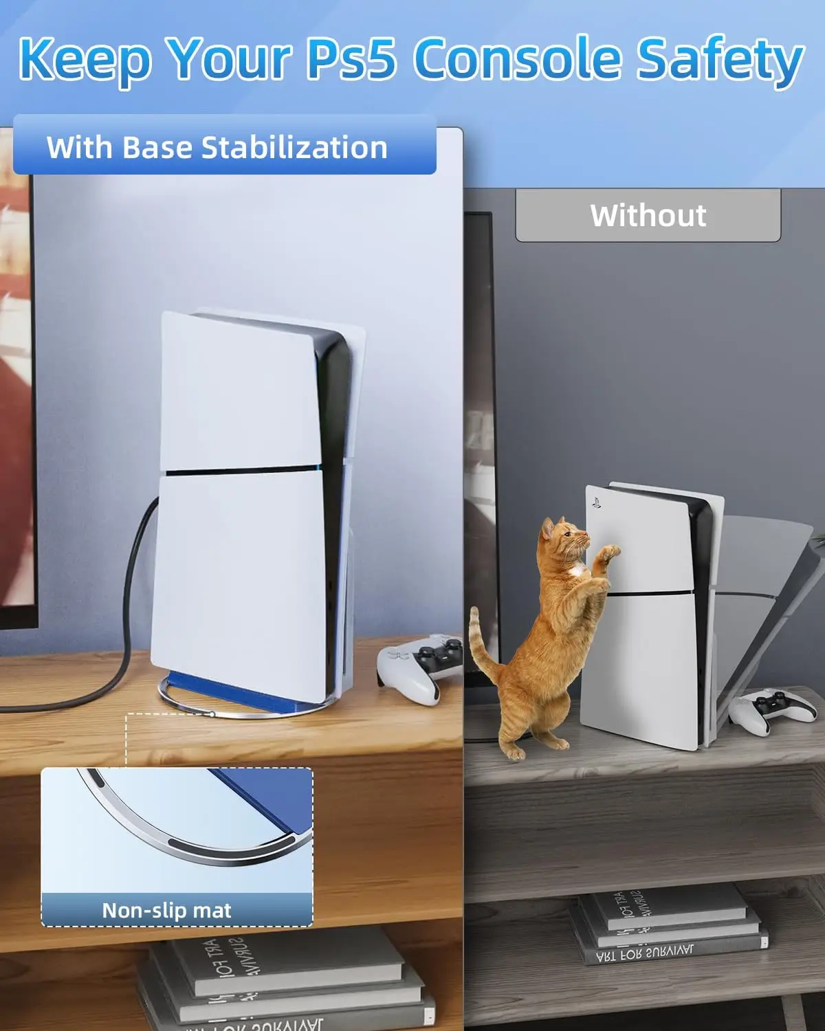 2025 PS5 콘솔용 새 수직 스탠드 PS5 Pro 콘솔 디스크 및 디지털용 Playstation 5 슬림 베이스 액세서리