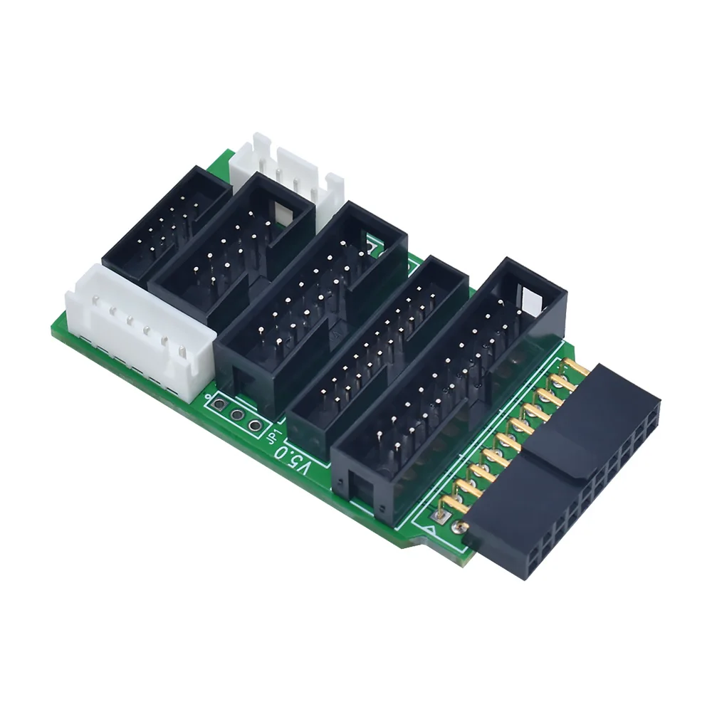 For JLINK V8 V9 Adapter Plate JTAG to SWD Multi-function for ULINK2 STLINK V2 Multi-function Switching Board 2.54 Flat Cable