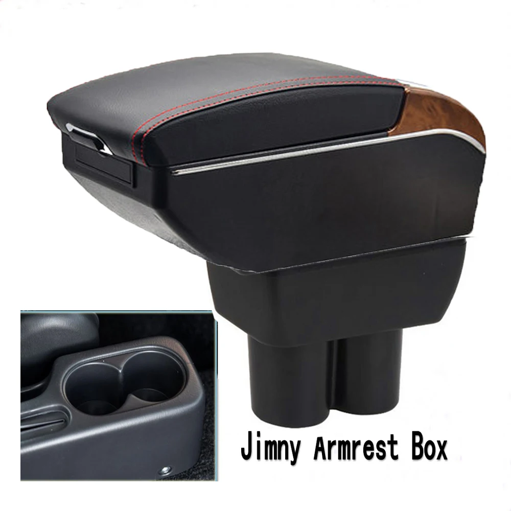 For Suzuki Jimny Armrest Box Retrofit Parts Center Console Special Storage Space Car Elbow Rest with USB