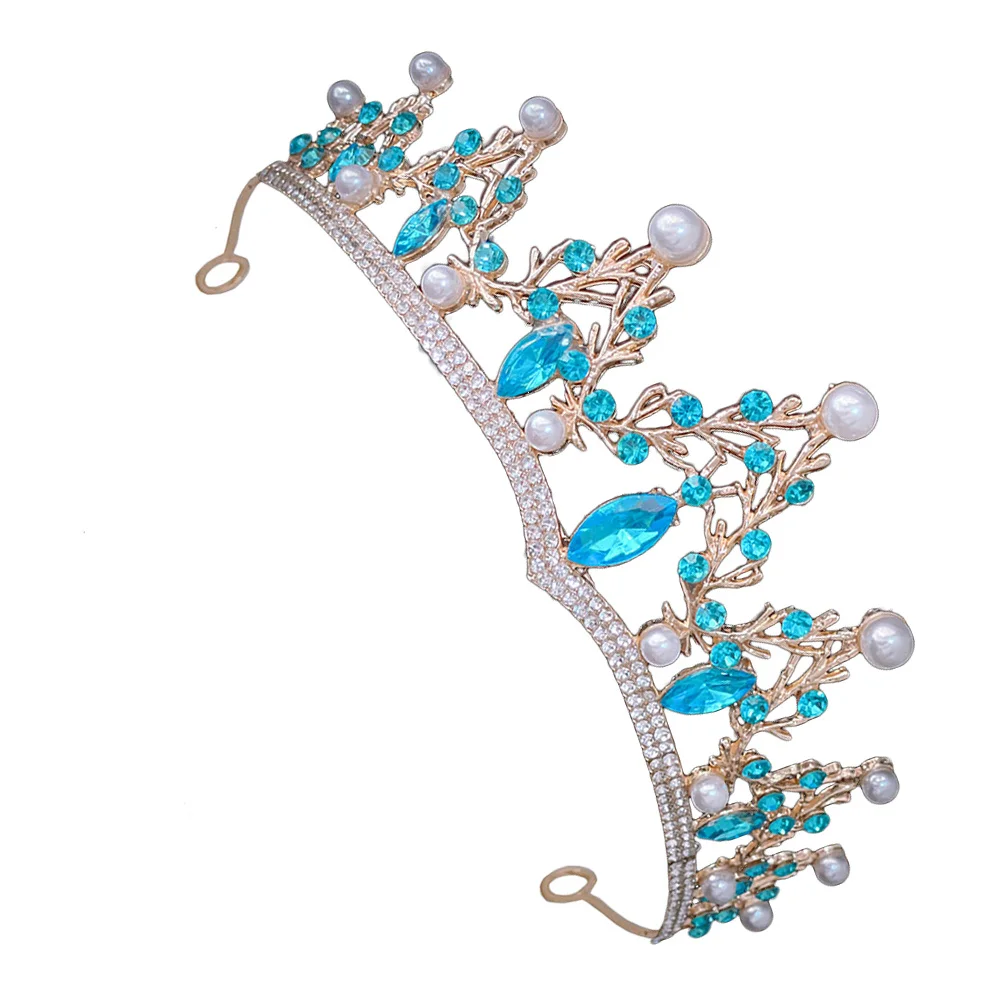 عقال للعروس حفل زفاف عيد ميلاد عيد ميلاد تاج الزفاف العروس تاج المرأة تاج الزفاف اكسسوارات الشعر #3