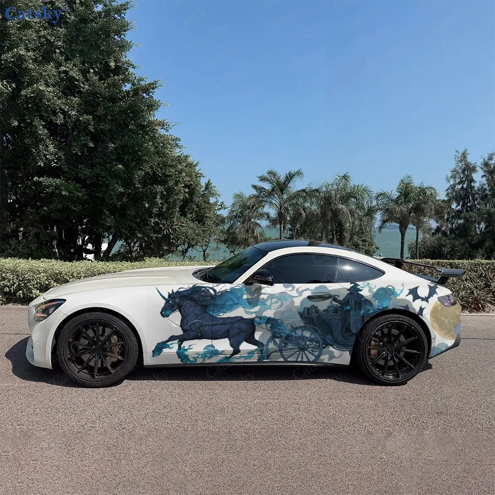 2 piezas de Vinilos Decorativos para Autos con Diseño Artístico Audaz, Duraderos y Resistentes a la Decoloración, que Realzan la Estética del Vehículo