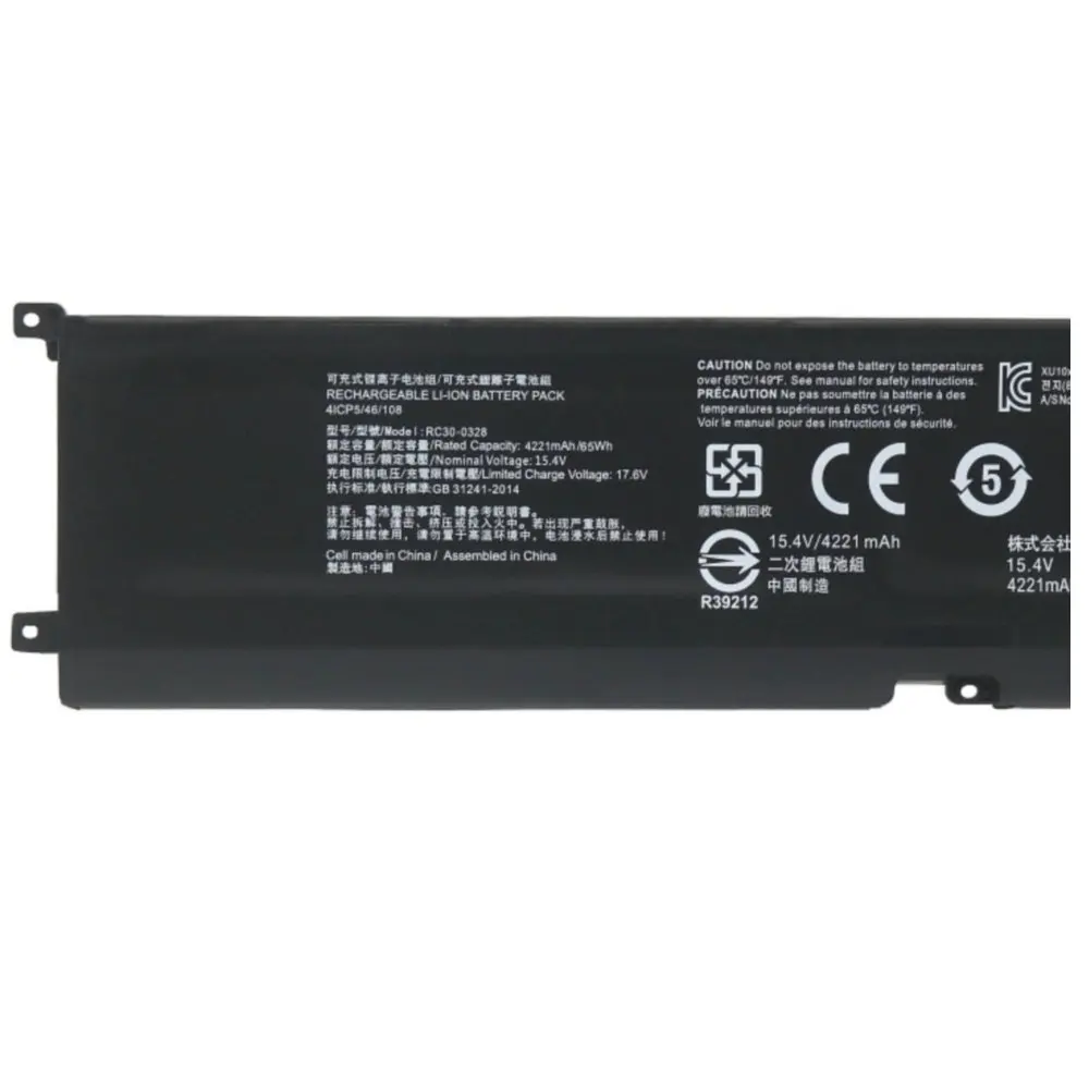 RC30-0328 بطارية كمبيوتر محمول متوافقة لـ Razer 15 BASE 2020-2021 RZ09-0328 RZ09-03304X RZ09-03305X RZ09-0330X RZ09-0369 RZ09-0410