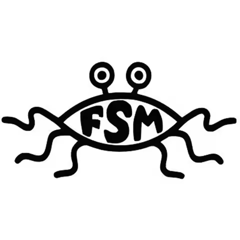 Car Sticker Funny FSM Flying Spaghetti Monster Car Motorcycle Bumper Body Decoration Sticker Waterproof Sunscreen,15cm