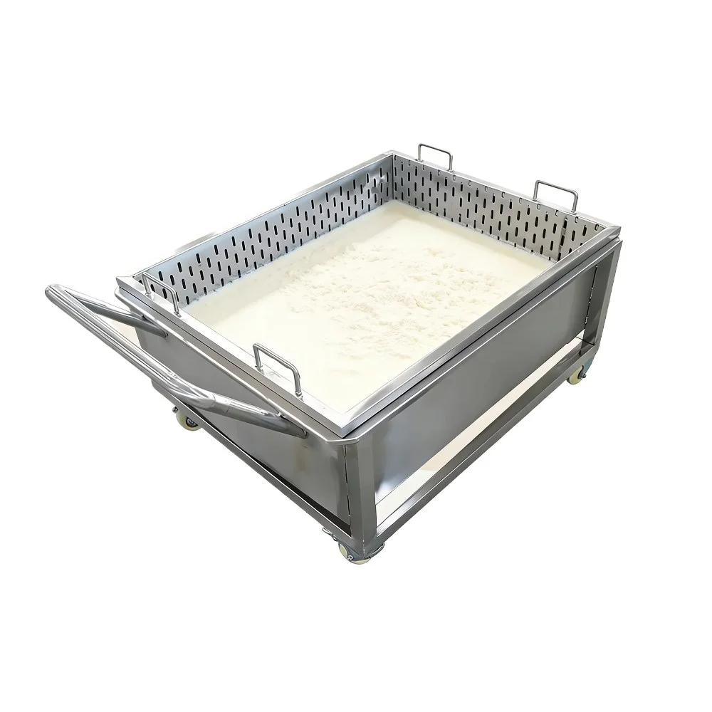 Multi functional hanging type curd filter tank, with a capacity of 100 liters per batch