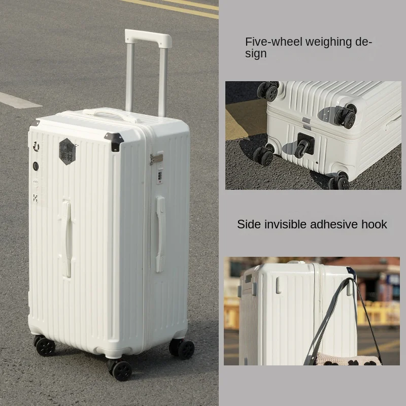 New Password Suitcase Brake Five-wheels Large Capacity Luggage Female Trolley Case Thickened Travel Bags Male 22\