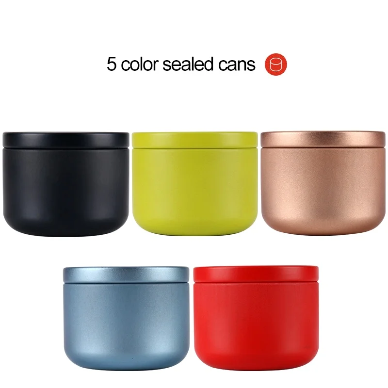 Travel Portable Flower Tea Packaging Sealed Cans Metal Trumpet Creative Black Tea Small Tea Cans Tin Box