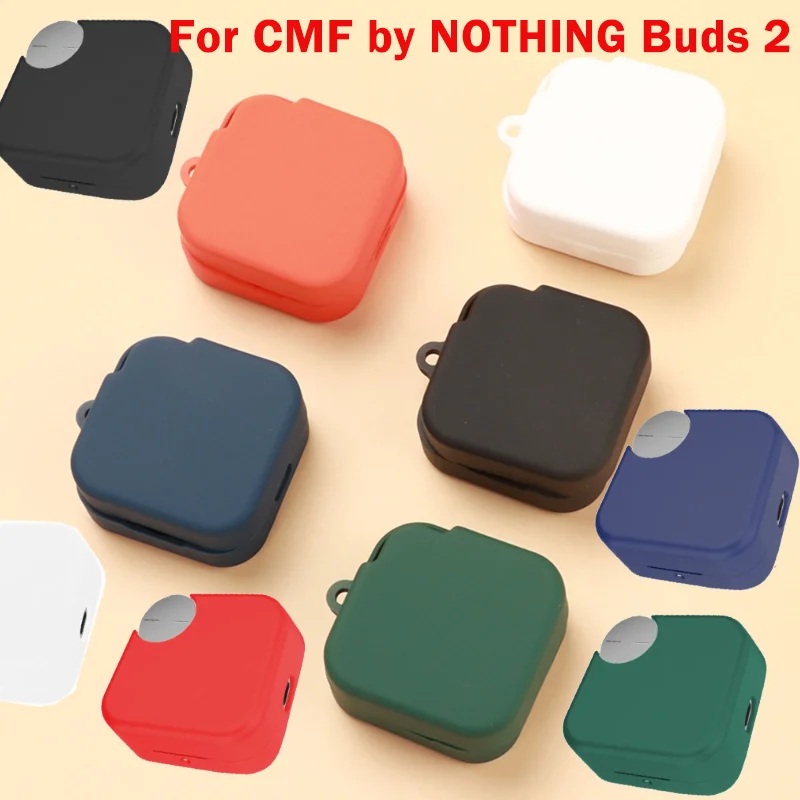 Чехол для наушников, противоударный корпус, приятный для кожи, моющийся корпус, нескользящий, безопасный от случайного падения, для ничего CMF Buds 2.