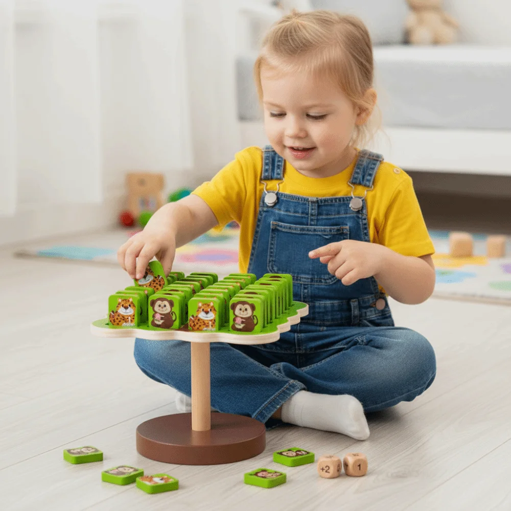 Family Games Animal Balance Tree Board Game Thinking Training Balancing Monkey Toy Math Toys Mini Balance Puzzle Toy