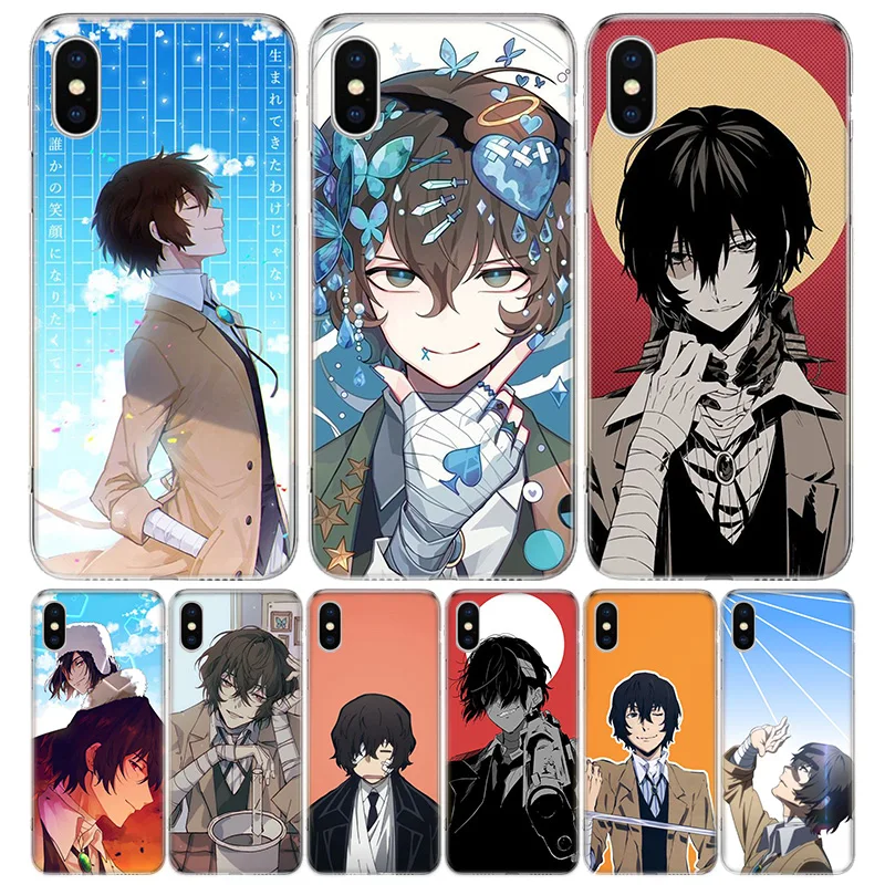 Anime Bungou Stray Dogs Dazai Osamu Phone Case For iPhone 16 15 14 Plus 12 13 Mini 11 Pro Max X Xs  8 7 SE + Soft Fundas Coque S