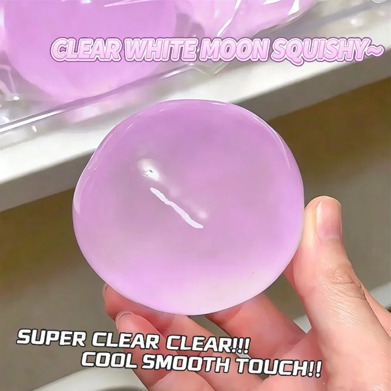 Vaseline Squeeze Toy Shapeable Squeeze Transparent Round Squishy Smooth Touch Stress Anxiety Relief Ball For Decompression Relax