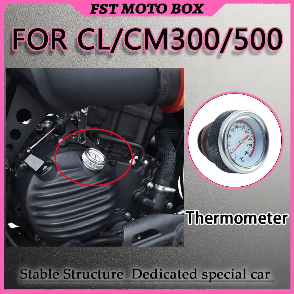 FOR CL/CM 300/500 Motorcycle Cooling Liquid Temperature Gauge Easy Install No Drilling Required Mod Accessory for Bikes