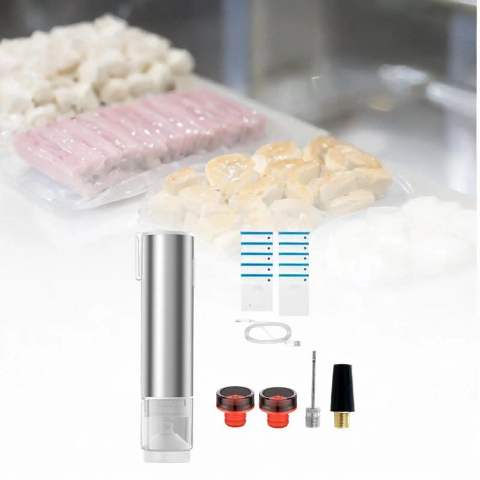 Вакуумный упаковщик для пищевых продуктов Многофункциональный вакуумный упаковщик для бытовой кухни