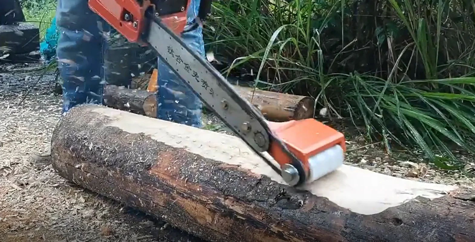 Accesorio de molino de tallado de motosierra, desbarbador de troncos, pelador, encoche, accesorios de sierra de cadena para tallado de madera, impulsado por correa