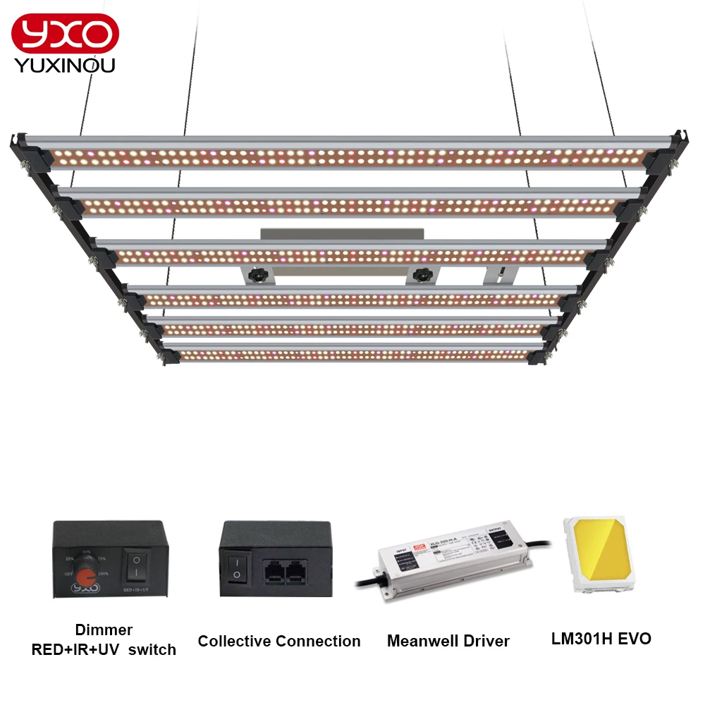 full spectrum led grow light dimmable quantum board phytolamp para plantas de interior tenda lm301h evo 1000w 650w 320w 01