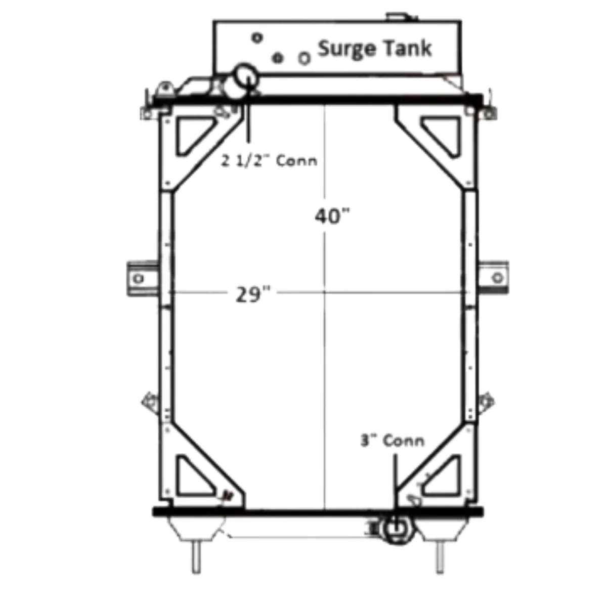 Послепродажный радиатор 437362 для грузовиков T600 T700 T800 W900 Послепродажный радиатор 437362 для грузовиков T600 T700 T800 W900