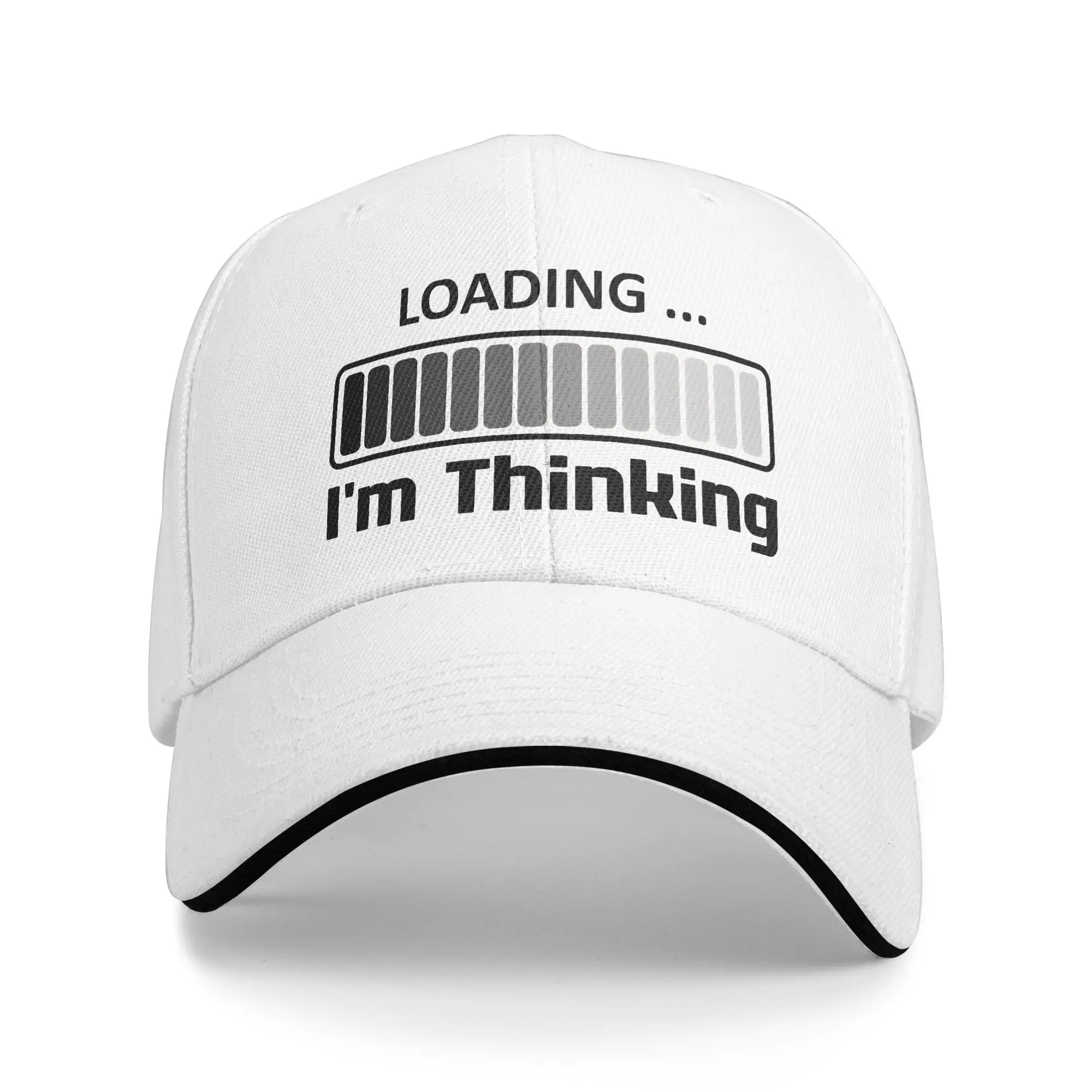 Adult I'm Thinking  Now Loading Sandwich Cap  , Vintage Baseball Caps Snapback Caps  Sun Caps Breathable Dad Hat Wholesale New