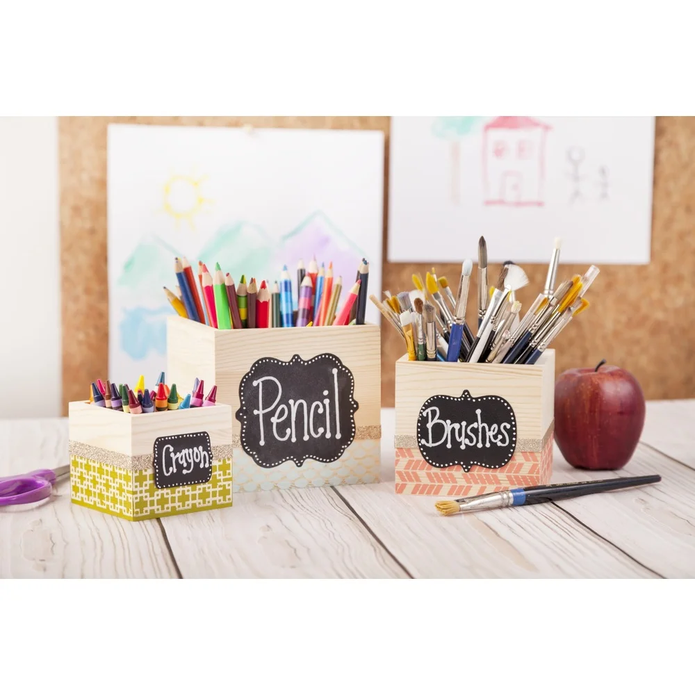 Papan Tulis Permanen Vinil 12in x 48in Hitam Tekstur Timbul Tahan Air Stiker DIY Label Papan Pesan Dekorasi Dalam Ruangan