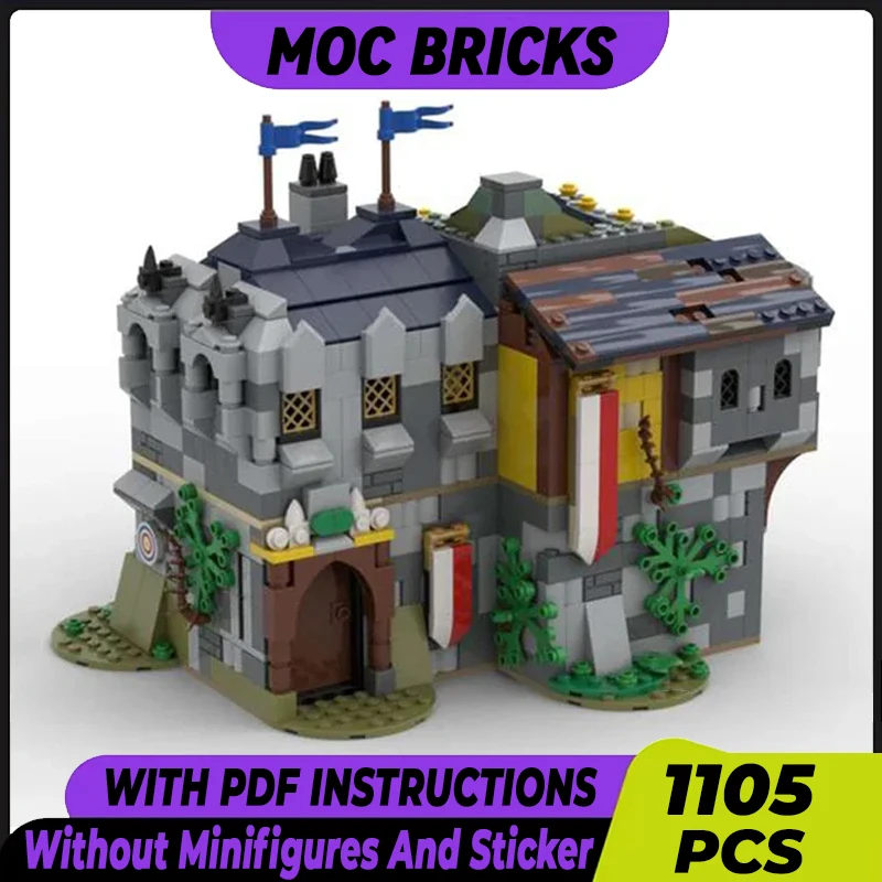 Military Model Moc Building Blocks The Knight's Retreat Technical Bricks DIY Assembly Construction Toys For Child Holiday Gifts