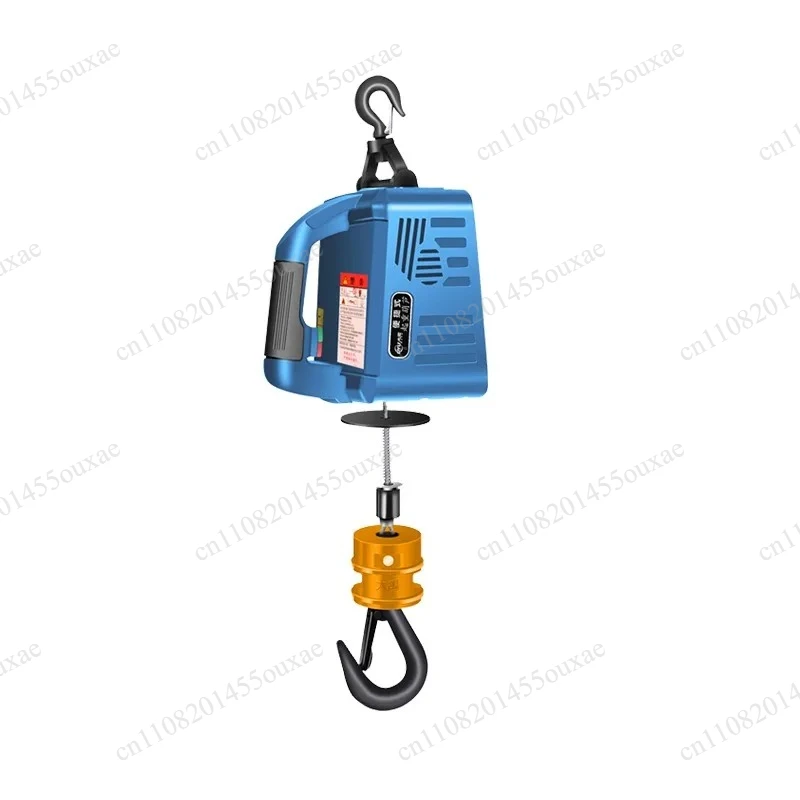 Remote Control Micro Electric Winch 220V Portable Small Electric Hoist for Lifting and Traction