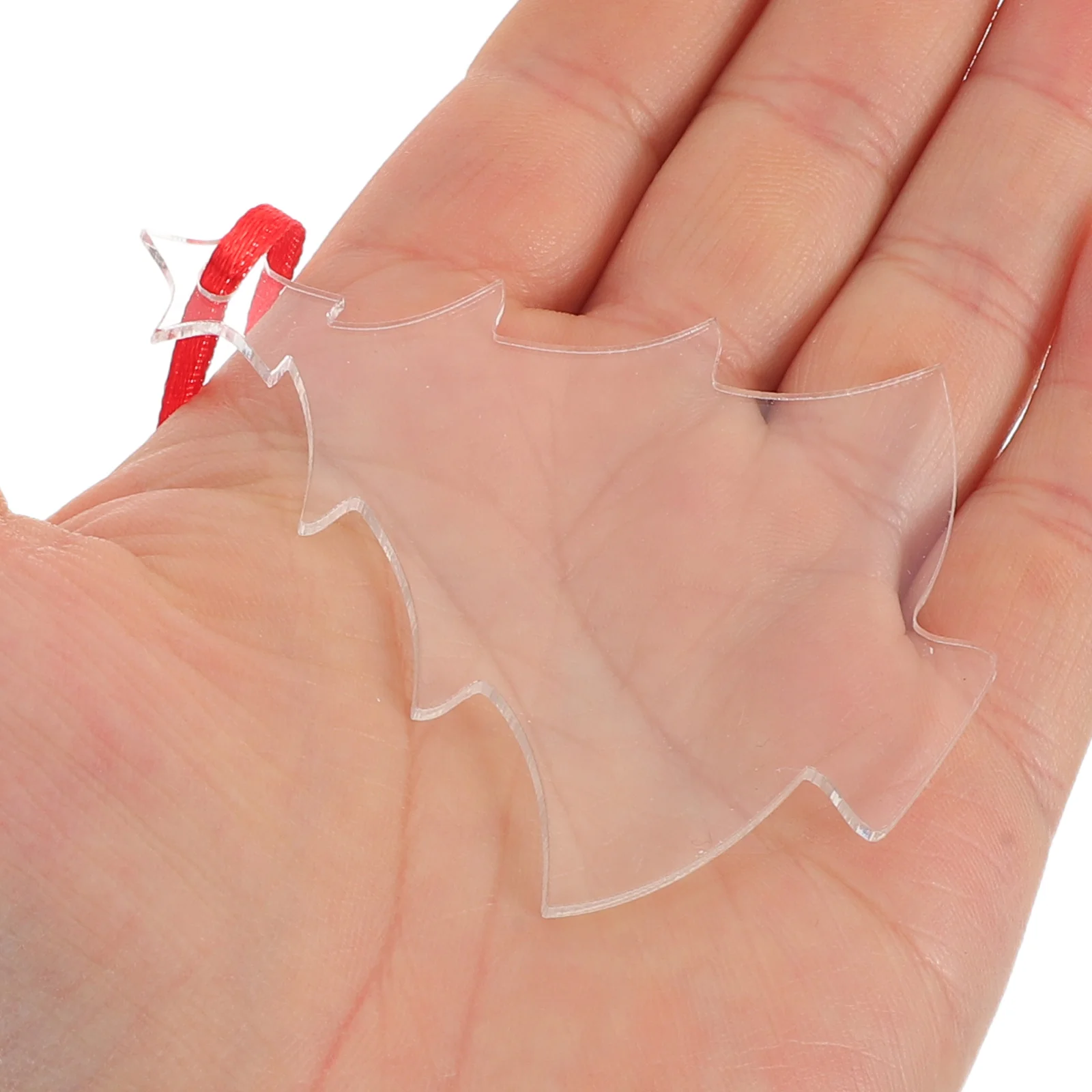 

1 set 1 Set Clear Acrylic Christmas Ornaments Blank Diy Craft Decorations Holiday Party Hanging Tree Mini Bell Pendant Decor
